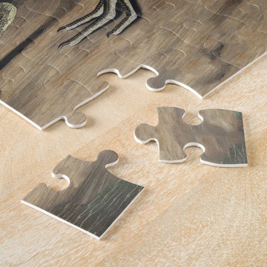 Grote Witte Heron Audubon Vogel Wildlife Painting Legpuzzel (Zijkant)