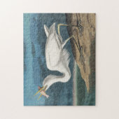 Grote Witte Heron Audubon Vogel Wildlife Painting Legpuzzel (Verticaal)