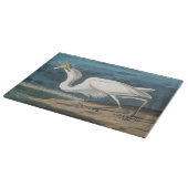Grote Witte Heron Audubon Vogel Wildlife Painting Snijplank (Hoek)