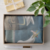 Grote Witte Heron Audubon Vogel Wildlife Painting Tissuepapier (Geschenk)