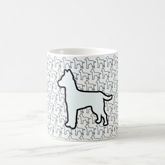 Grote Witte Hond Witte Koffiemok (Center)