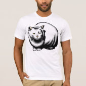 Grote witte kat Mannen T-shirt (Voorkant)