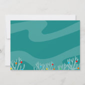 Grote witte kerst haai platte Kaart (Achterkant)