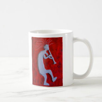 Grote witte Kokopelli Coffee-Mok Koffiemok