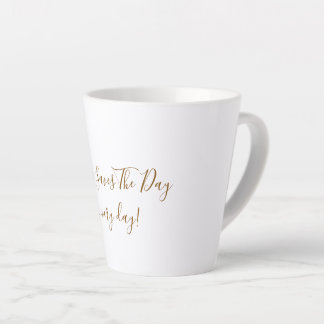 Grote witte mok voor latte