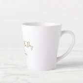 Grote witte mok voor latte (Rechts)