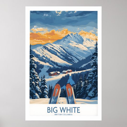 Grote witte muurkunstprint - British Columbia 1 Poster (Voorkant)