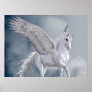Grote witte Pegasus Poster