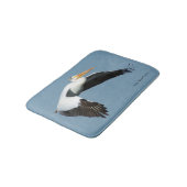 Grote witte pelikaan badmat (Gekanteld)