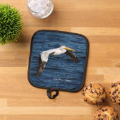 Grote Witte Pelikaan water pot houder (Top down)