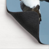 Grote witte pelikaanse mousepad muismat (Hoek)