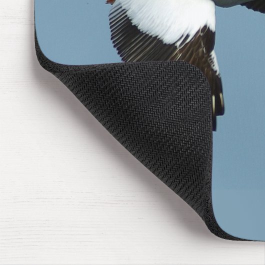 Grote witte pelikaanse mousepad muismat (Hoek)