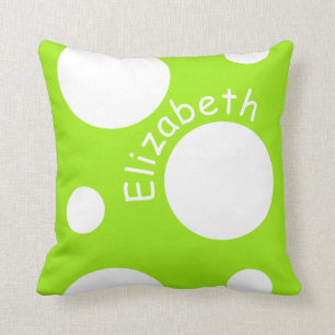 Grote witte pooldots kussen