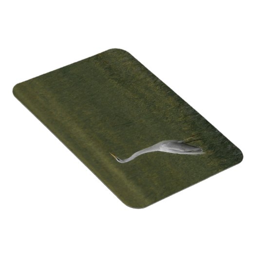 Grote witte reiger Flexibele fotomagneet Magneet (Rechterzijde)