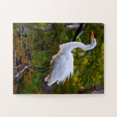 Grote Witte Reiger Florida Legpuzzel (Horizontaal)