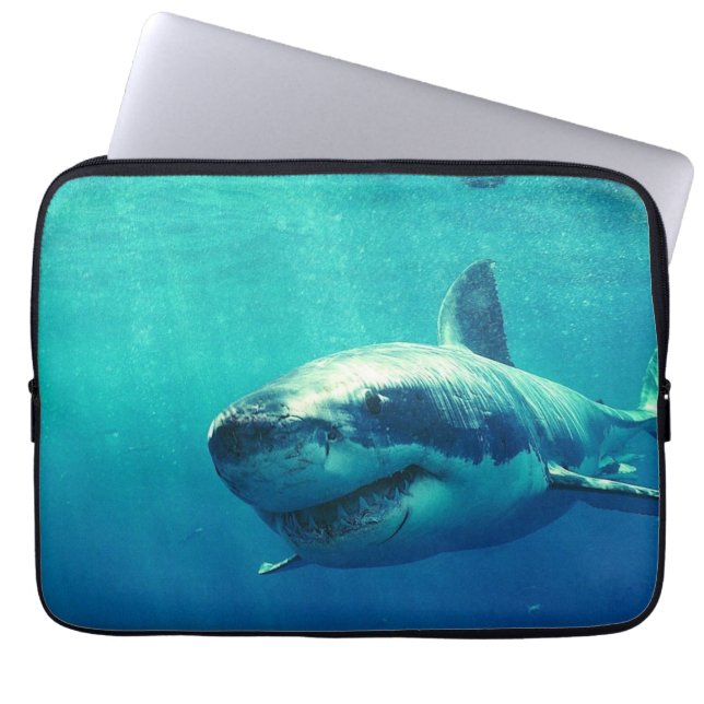 GROTE WITTE SCHERM 1 LAPTOP SLEEVE (Voorkant)
