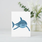 GROTE WITTE SHARK BRIEFKAART (Staand voorkant)