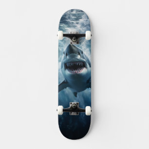GROTE WITTE SHARK PERSOONLIJK SKATEBOARD