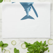 GROTE WITTE SHARK THEEDOEK (Gevouwen)