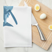 GROTE WITTE SHARK THEEDOEK (Quarter Fold)