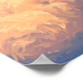 Grote Witte Snowboarden Reisposter Poster (Hoek)