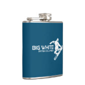 Grote Witte Snowboarder uit British Columbia Heupfles (Rechts)