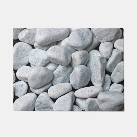Grote witte stenen deurmat (Voorkant)