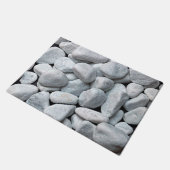 Grote witte stenen deurmat (Schuin)