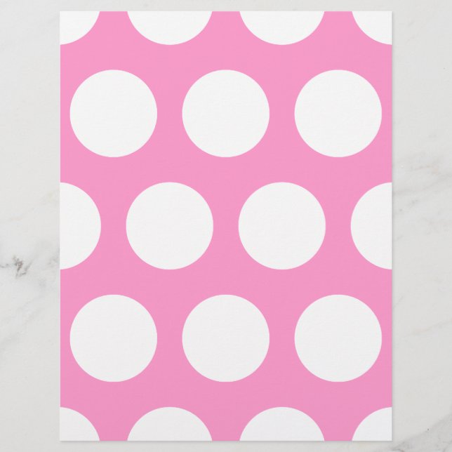 Grote Witte Stippen Briefpapier (Voorkant)