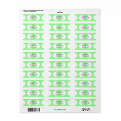 Grote Witte Stippen Etiket (Full Sheet)