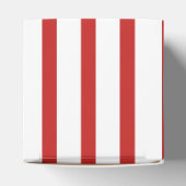 Grote witte strepen met DIY Achtergrondkleur Bedankdoosjes (Bovenkant)