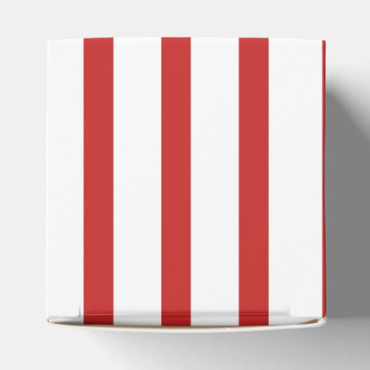 Grote witte strepen met DIY Achtergrondkleur Bedankdoosjes (Bovenkant)