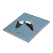 Grote witte tegel aan de Pelicaanse hemel Tegeltje (Zijkant)