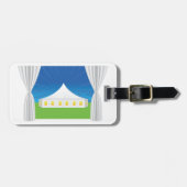 Grote witte tent bagagelabel (Voorkant horizontaal)