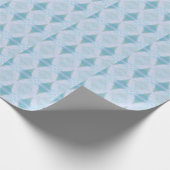 Grote witte veer cadeaupapier (Hoek)