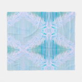 Grote witte veer fleece deken (Voorkant (Horizontaal))