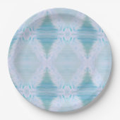 Grote witte veer papieren bordje (Voorkant)