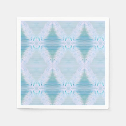 Grote witte veer servet (Voorkant)