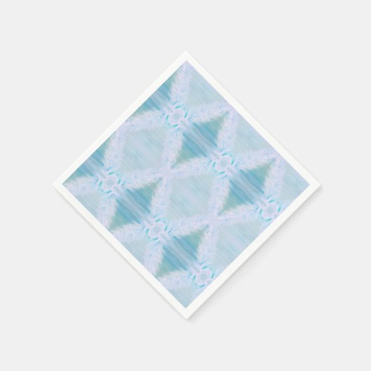 Grote witte veer servet (Hoek)