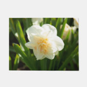 Grote witte vlekken op een lentedag deurmat (Voorkant)