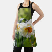 Grote witte vlekken op een lentedag schort (Insitu)