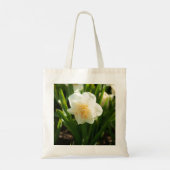Grote witte vlekken op een lentedag tote bag (Achterkant)