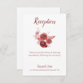 Grote witte Waterverf Informatiekaartje (Voorkant / Achterkant)