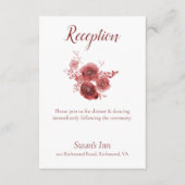 Grote witte Waterverf Informatiekaartje (Voorkant)