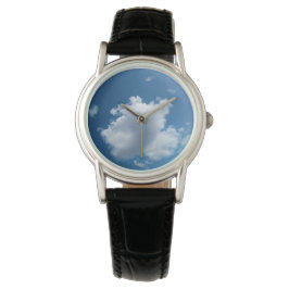 Grote witte wolk horloge
