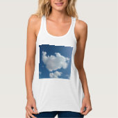 Grote witte wolk tanktop (Voorkant)