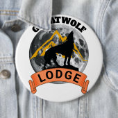 Grote wolf lodge knop ronde button 6,0 cm (In situ)