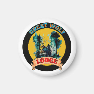 GROTE WOLF-LODGE MAGNEET