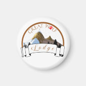 GROTE WOLF-LODGE MAGNEET (Voorkant)