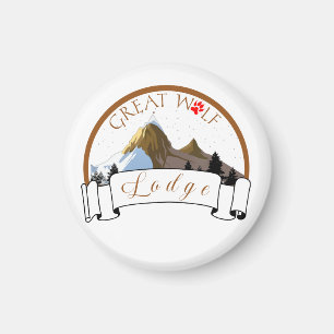 GROTE WOLF-LODGE MAGNEET